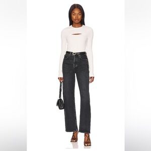 Agolde Black Women's low slung baggy jeans